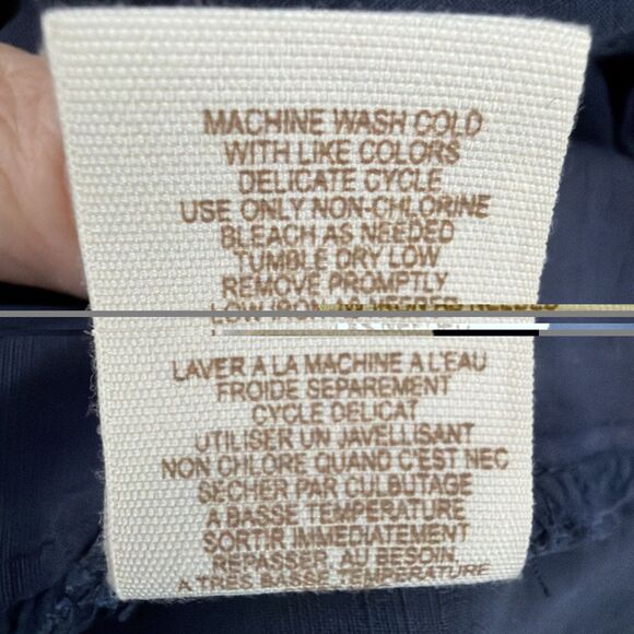 Free People Drop Waist Shirt Dress Navy M Boho Chic Whimsigoth Cottagecore Y2K - Picture 7 of 7